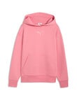 Puma Essential Elevated Relaxed Logo Hoodie, Wild Pink product photo View 04 S