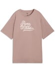 Puma Graphics Relaxed Varsity Tee, Sandstone product photo