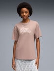 Puma Graphics Relaxed Varsity Tee, Sandstone product photo View 03 S
