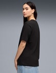 Puma Her Relaxed Graphic Tee, Black product photo View 02 S