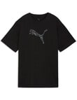 Puma Her Relaxed Graphic Tee, Black product photo View 04 S
