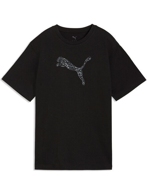 Puma Her Relaxed Graphic Tee, Black product photo View 04 L
