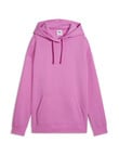 Puma Essential Centred Cat Logo Relaxed Hoodie, Mauve Pop product photo
