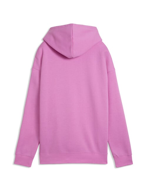 Puma Essential Centred Cat Logo Relaxed Hoodie, Mauve Pop product photo View 02 L