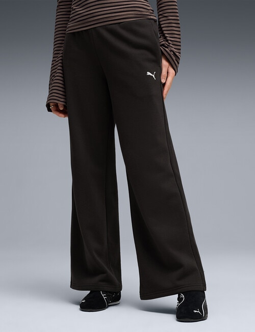 Puma Essential Cat Comfort Wide Leg Pants, Black product photo