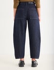 Mineral Stevie Relaxed Barrel Jean, Dark Denim product photo View 02 S