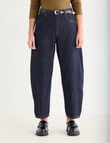 Mineral Stevie Relaxed Barrel Jean, Dark Denim product photo View 03 S
