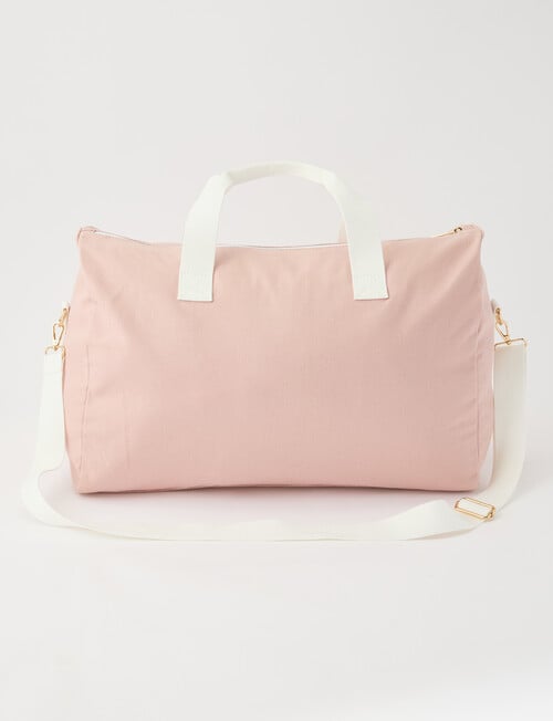 Zest Canvas Duffle Bag, Dusty Pink product photo View 03 L
