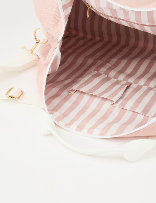 Zest Canvas Duffle Bag, Dusty Pink product photo View 05 L