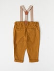 Teeny Weeny All Dressed Up Pant & Braces, 2-Piece, Tobacco product photo View 05 S