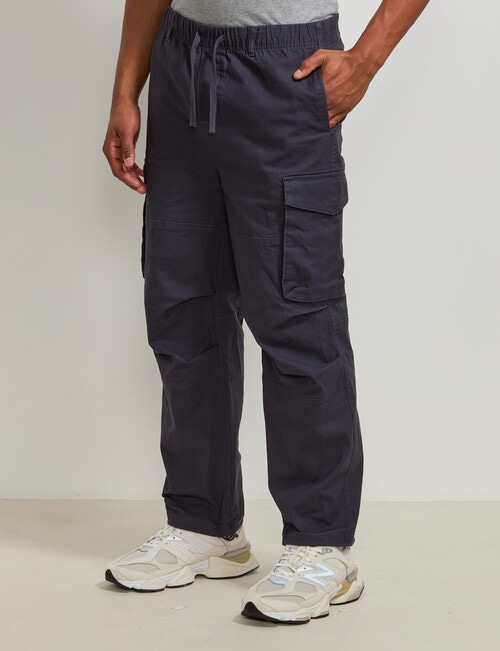 AIR SPACE Relaxed Cargo Pant, Navy product photo View 02 L