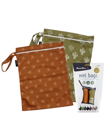 Mum 2 Mum Wet Bag, Twin Pack, Cactus & Sun product photo