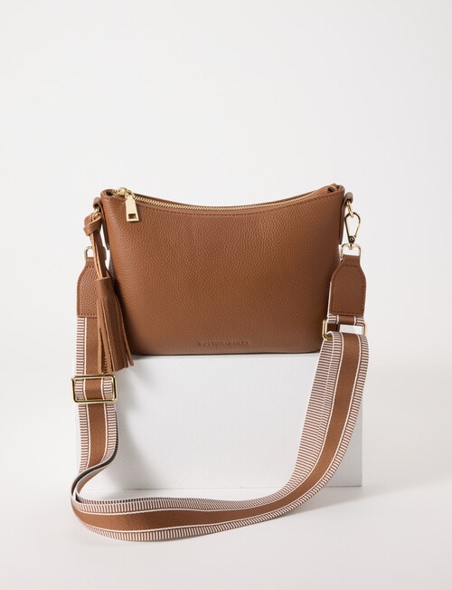 Boston + Bailey Leather Tassel Crossbody Bag, Natural product photo View 02 L