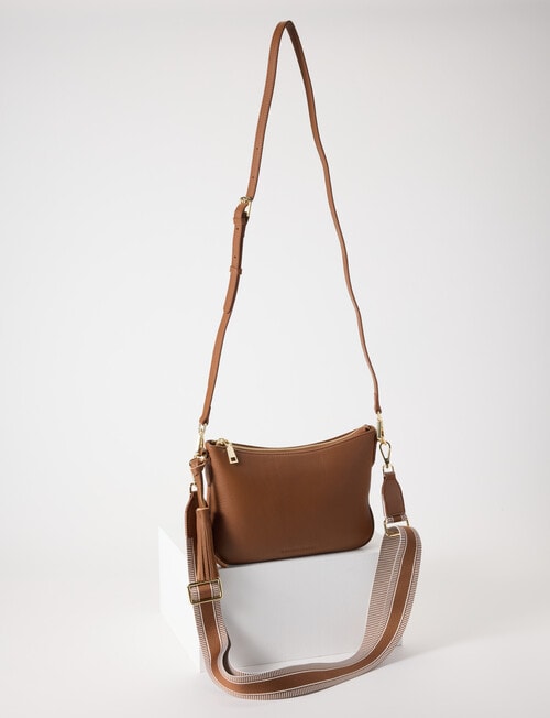 Boston + Bailey Leather Tassel Crossbody Bag, Natural product photo View 03 L