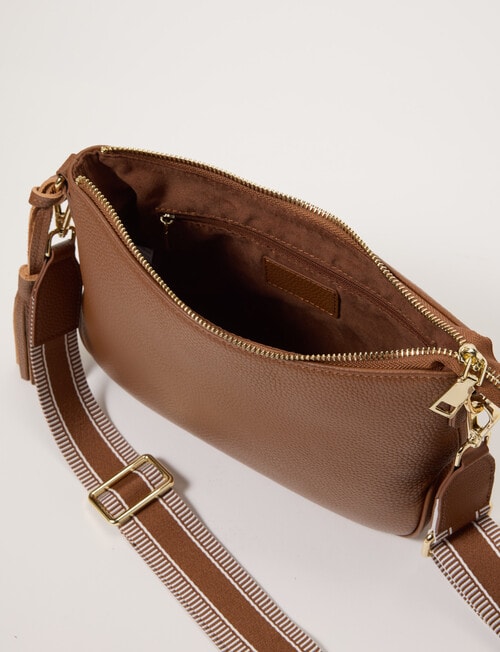 Boston + Bailey Leather Tassel Crossbody Bag, Natural product photo View 06 L