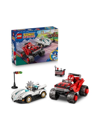 LEGO Sonic Silver's Car vs. Knuckles' Monster Truck, 77118 product photo