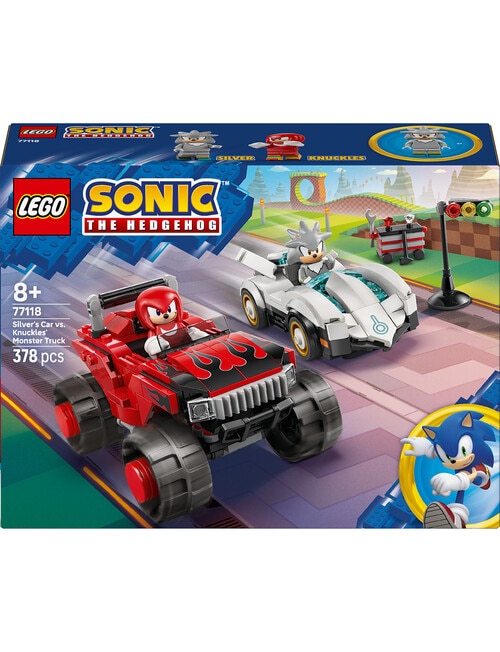 LEGO Sonic Silver's Car vs. Knuckles' Monster Truck, 77118 product photo View 03 L