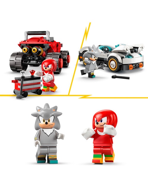 LEGO Sonic Silver's Car vs. Knuckles' Monster Truck, 77118 product photo View 09 L