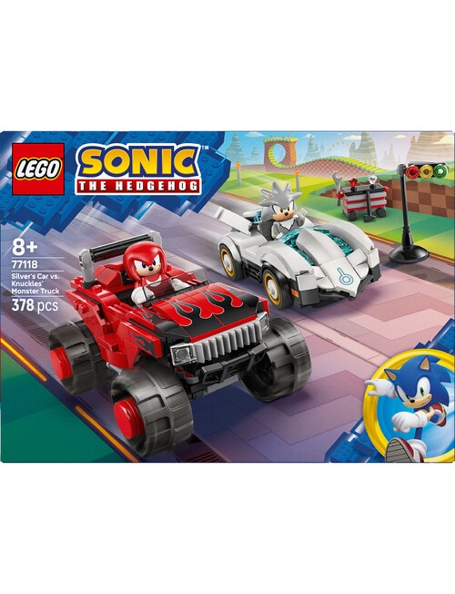 LEGO Sonic Silver's Car vs. Knuckles' Monster Truck, 77118 product photo View 11 L