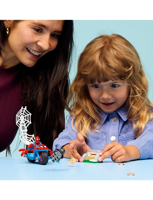 LEGO Spider-Man Spidey on his Motorcycle vs. Rhino, 11206 product photo View 12 L