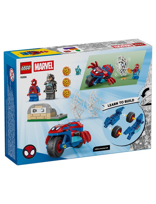 LEGO Spider-Man Spidey on his Motorcycle vs. Rhino, 11206 product photo View 15 L