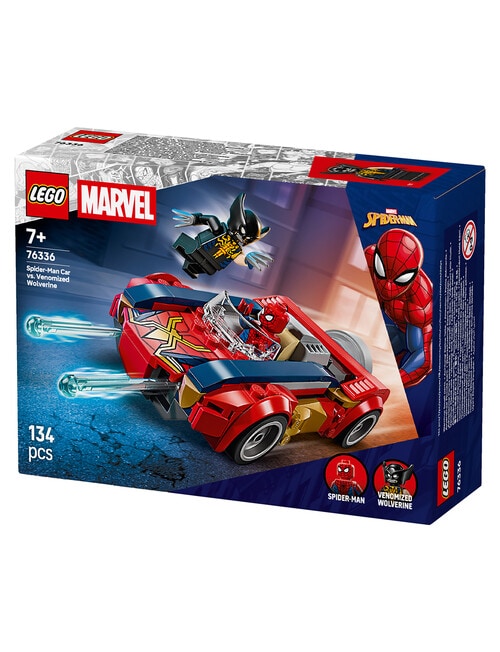 LEGO Superheroes Spider-Man Car vs. Venomized Wolverine, 76336 product photo View 10 L