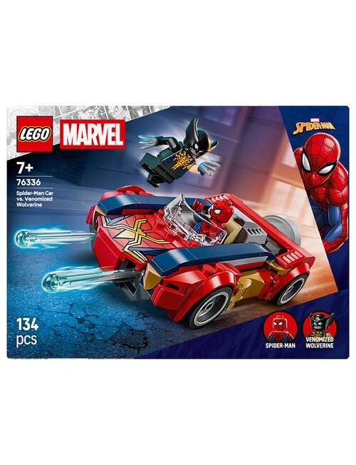 LEGO Superheroes Spider-Man Car vs. Venomized Wolverine, 76336 product photo View 11 L