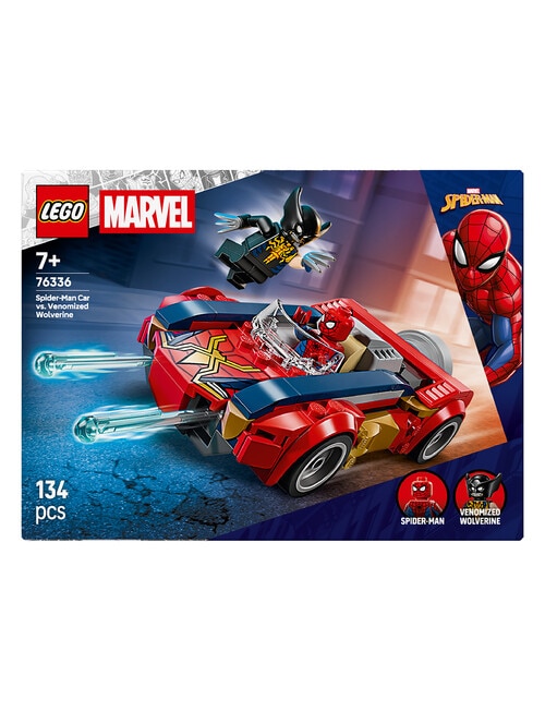 LEGO Superheroes Spider-Man Car vs. Venomized Wolverine, 76336 product photo View 11 L