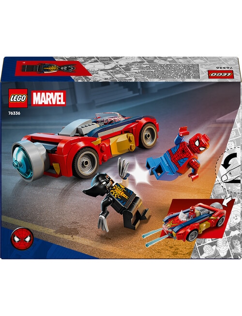 LEGO Superheroes Spider-Man Car vs. Venomized Wolverine, 76336 product photo View 13 L