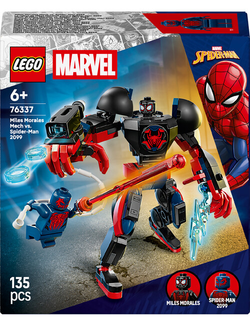 LEGO Superheroes Miles Morales Mech vs. Spider-Man, 2099 76337 product photo View 03 L