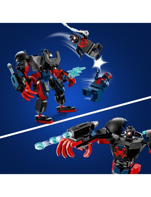 LEGO Superheroes Miles Morales Mech vs. Spider-Man, 2099 76337 product photo View 05 L