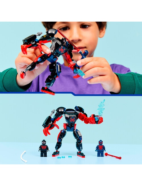 LEGO Superheroes Miles Morales Mech vs. Spider-Man, 2099 76337 product photo View 10 L