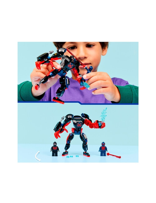 LEGO Superheroes Miles Morales Mech vs. Spider-Man, 2099 76337 product photo View 10 L