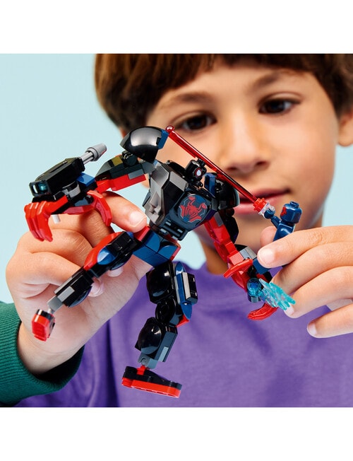 LEGO Superheroes Miles Morales Mech vs. Spider-Man, 2099 76337 product photo View 11 L