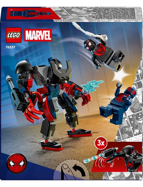 LEGO Superheroes Miles Morales Mech vs. Spider-Man, 2099 76337 product photo View 15 L