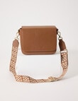 Boston + Bailey Leather Flap Crossbody Bag, Natural product photo View 02 S