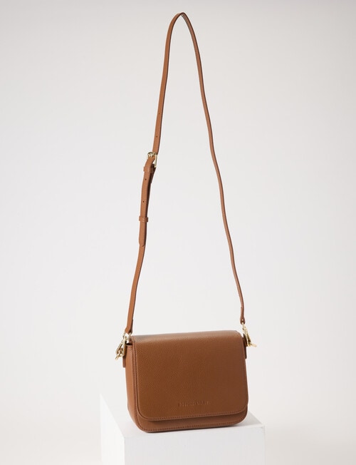 Boston + Bailey Leather Flap Crossbody Bag, Natural product photo View 04 L