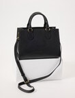 Boston + Bailey Leather Shopper Bag, Black product photo