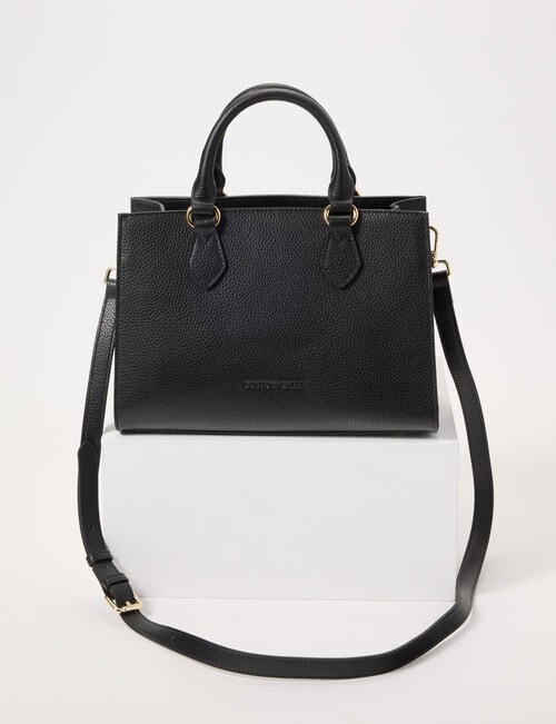 Boston + Bailey Leather Shopper Bag, Black product photo View 02 L