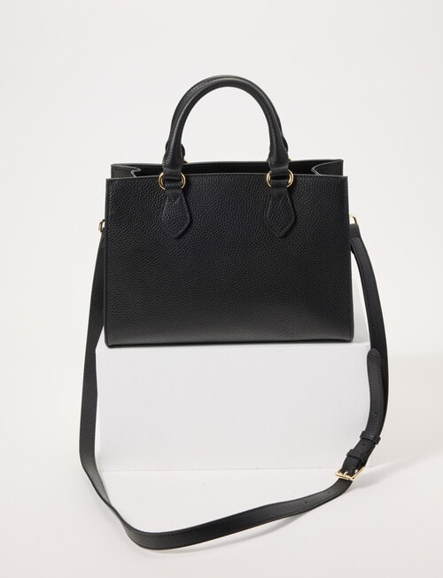 Boston + Bailey Leather Shopper Bag, Black product photo View 03 L