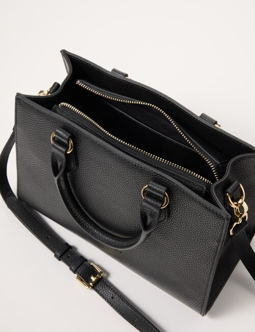 Boston + Bailey Leather Shopper Bag, Black product photo View 05 L