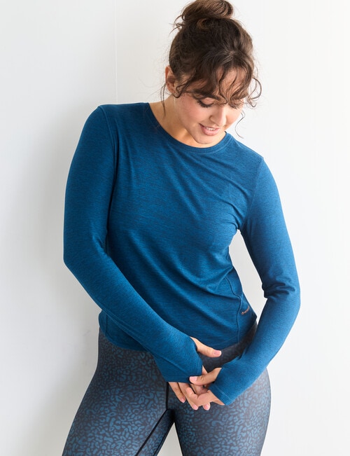 Superfit Limitless Long Sleeve Tee, Dark Teal product photo View 05 L