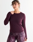 Superfit Limitless Long Sleeve Tee, Dark Cherry product photo