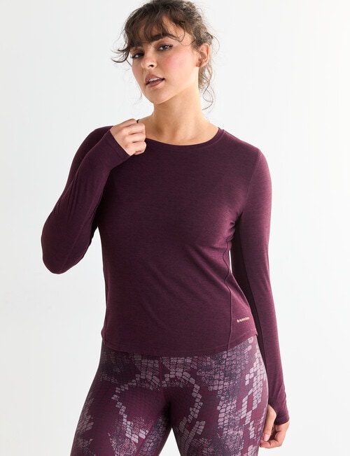 Superfit Limitless Long Sleeve Tee, Dark Cherry product photo