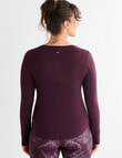 Superfit Limitless Long Sleeve Tee, Dark Cherry product photo View 02 S