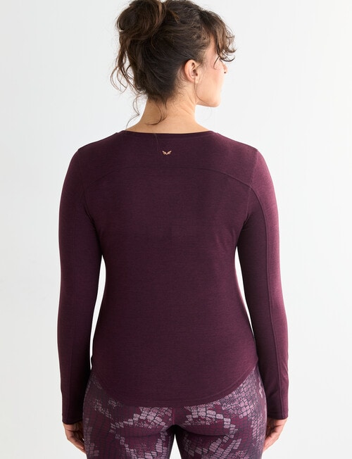 Superfit Limitless Long Sleeve Tee, Dark Cherry product photo View 02 L