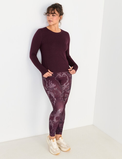 Superfit Limitless Long Sleeve Tee, Dark Cherry product photo View 03 L