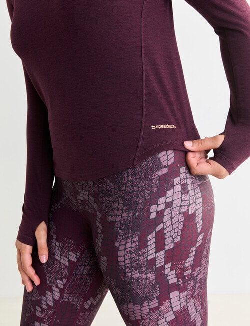 Superfit Limitless Long Sleeve Tee, Dark Cherry product photo View 04 L