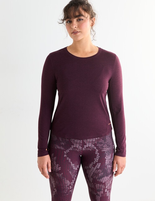 Superfit Limitless Long Sleeve Tee, Dark Cherry product photo View 05 L