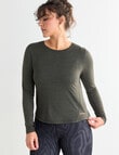 Superfit Limitless Long Sleeve Tee, Dark Olive product photo